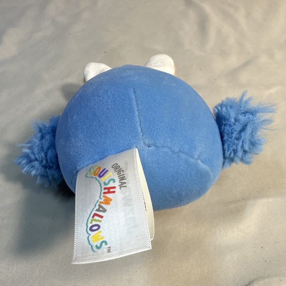 Squishmallows Blue Bird Bunny Ears Clip-On Mini Plush Easter Washable Retired - Picture 3 of 6